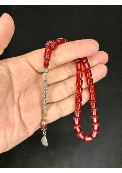 Sevgiliye Özel Hediye Çubuk Kehribar Tesbih Bal Renk Kapsül Kesim 8mm x 7mm H-1527. fiyatları