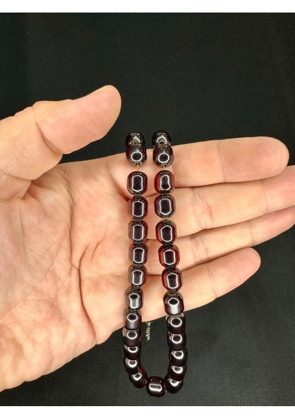 Sevgiliye Özel Hediye Çubuk Kehribar Tesbih Kahverengi Renk Kapsül Kesim 10MM x 7 mm H-1544. fiyatları