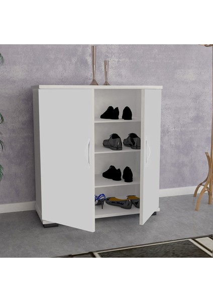 Ayakkabılık 2 Kapaklı Ayakkabı Dolabı Çok Amaçlı Dolap Mutfak Dolabı Ofis Dolabı