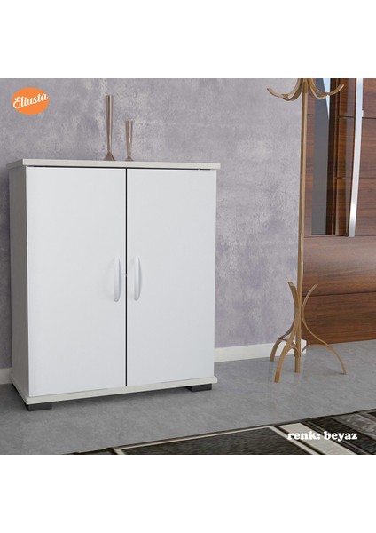 Ayakkabılık 2 Kapaklı Ayakkabı Dolabı Çok Amaçlı Dolap Mutfak Dolabı Ofis Dolabı indirimleri