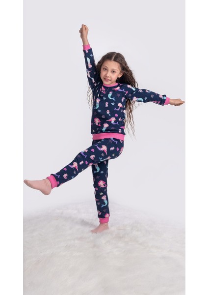 Deniz Kızı Çocuk Pijama Takım 3-7 Yaş