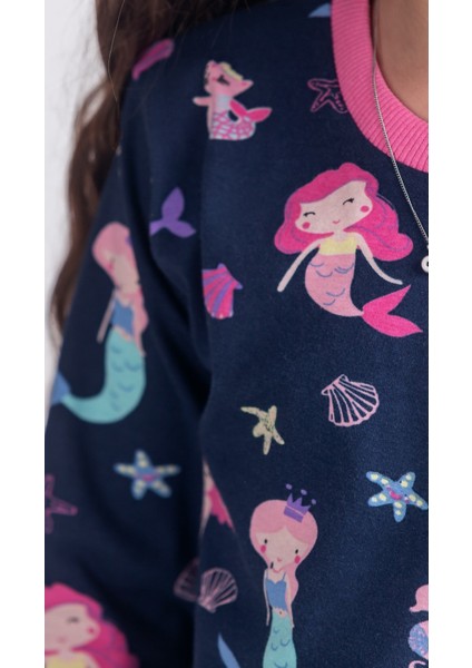 Deniz Kızı Çocuk Pijama Takım 3-7 Yaş