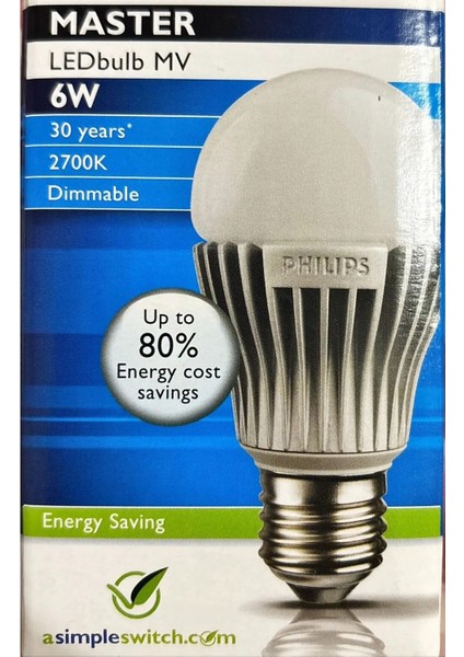 6 Watt LED Ampul / Sarı Işık