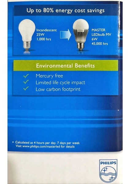 6 Watt LED Ampul / Sarı Işık