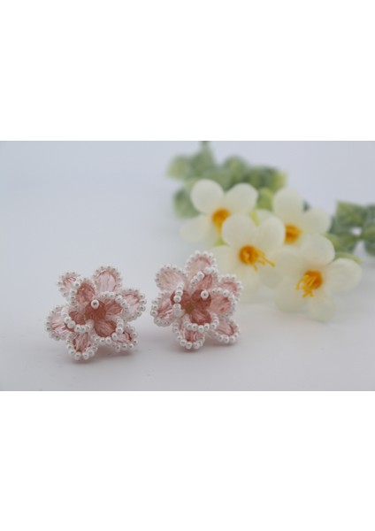 Çift Katmanlı Boncuklu Kristal Küpe fiyatları