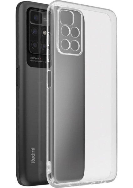 Redmi 10 2022 Uyumlu Şeffaf Silikon Kılıf - Kamera Korumalı Esnek Tam Koruma Kapak
