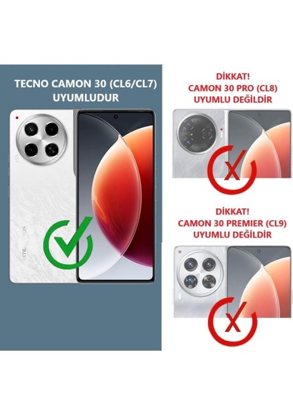 Tecno Camon 30 Uyumlu Şeffaf Silikon Kılıf - Kamera Korumalı Esnek Tam Koruma Kapak fiyatları