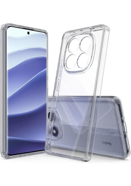 Redmi Note 14 Pro 5g Uyumlu Şeffaf Silikon Kılıf - Kamera Korumalı Esnek Tam Koruma Kapak
