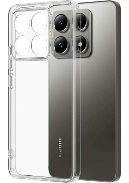 Xiaomi 14T Uyumlu Şeffaf Silikon Kılıf - Kamera Korumalı Esnek Tam Koruma Kapak