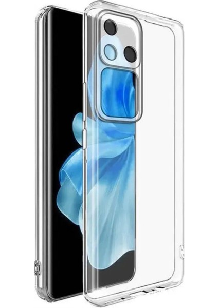 Vivo V30 5g Uyumlu Şeffaf Silikon Kılıf - Kamera Korumalı Esnek Tam Koruma Kapak