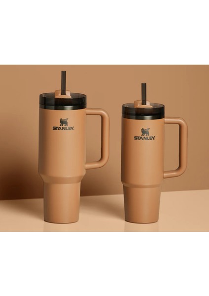 The Fall Refresh Quencher H2.o Flowstate™ Tumbler I 40 Oz (1,18 L) Camel Pipetli Termos fırsatları