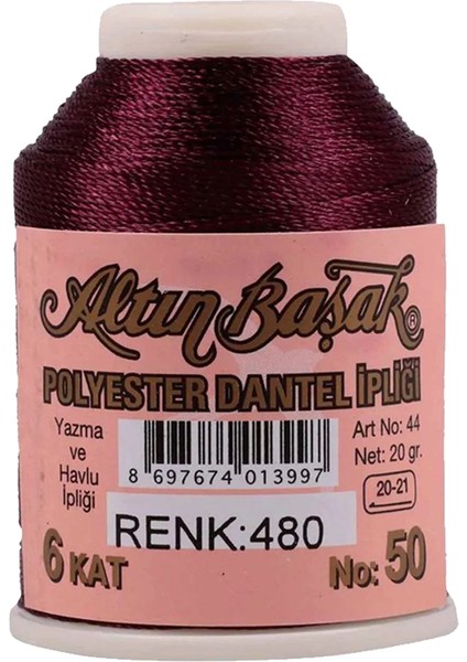 3 Adet Oya ve Dantel İpi 20 gr - No: 480