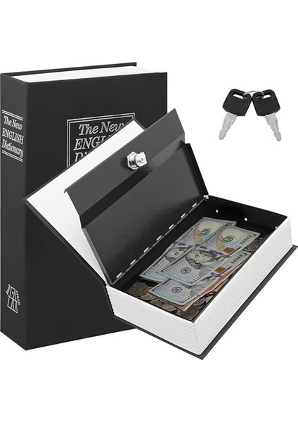 Kitap Görünümlü Metal Kasa 265 x 200 x 65MM (4906)