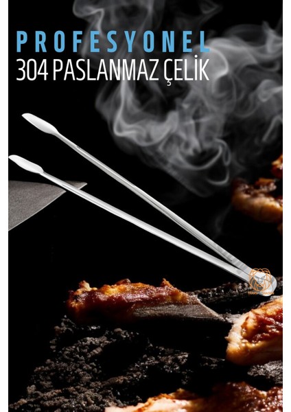 Barbekü Mangal Maşası Kömür Köz Maşası 304 Paslanmaz Çelik 721320 fiyatları