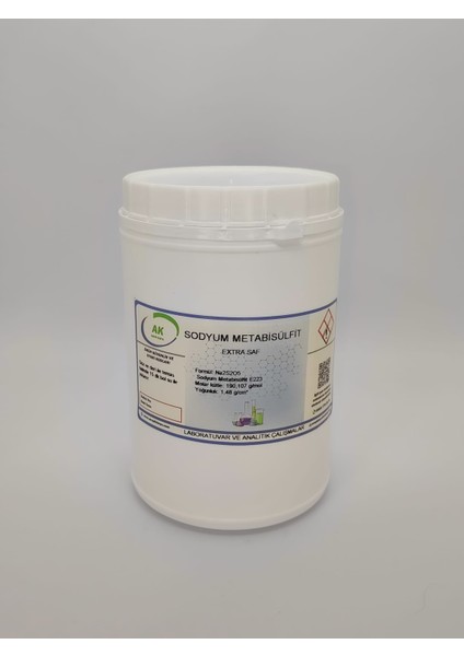 Sodyum Metabisülfit ( NA2S2O5) 250 G