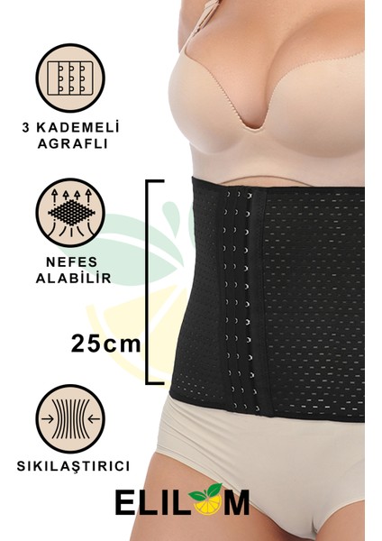 Doğum Sonrası, Lohusa Korse - Karın Toparlayıcı, Bel İnceltici, 3 Kademeli, Vücut Şekillendirici (ALMAR)