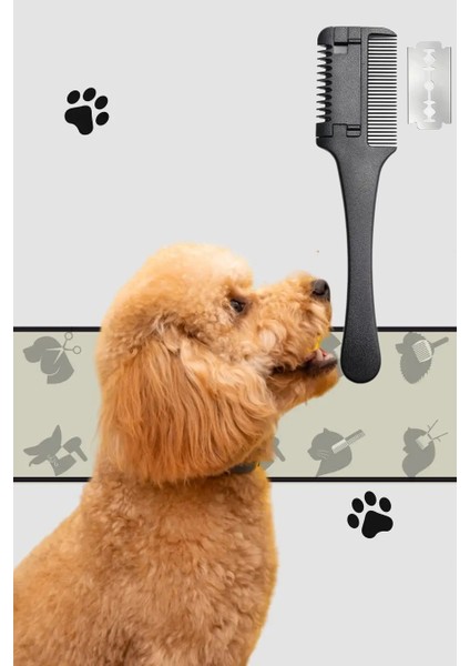 Kedi ve Köpek Jiletli Tüy Alma Tarağı