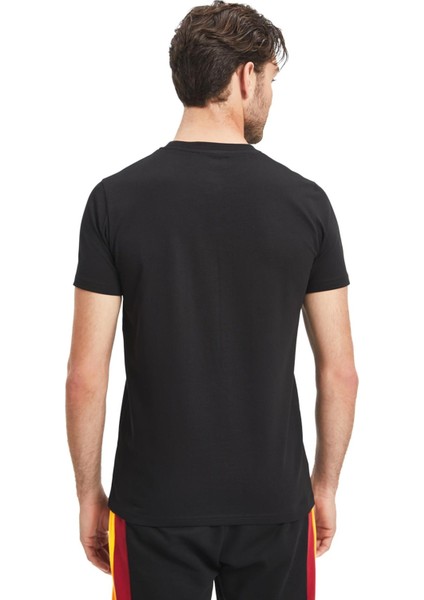 Lisanslı Logolu Siyah T-Shirt Aslan Ahşap Kutulu