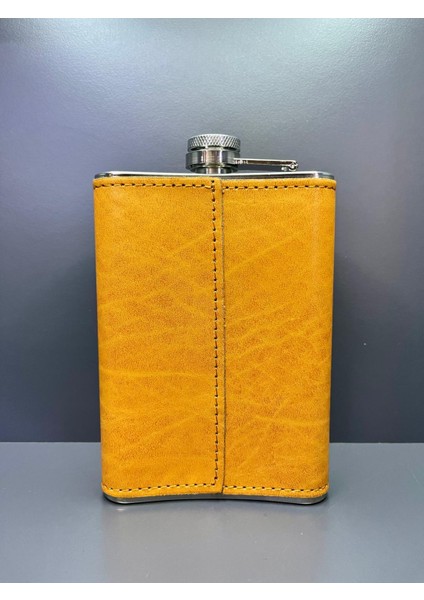 Deri Kaplama Paslanmaz Çelik 9 Oz (266 Ml) Viski Likör Votka Konyak Cep Matarası modelleri