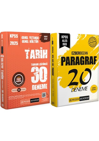 2025 Kpss Tarih ve Paragraf Deneme Seti 2 Kitap