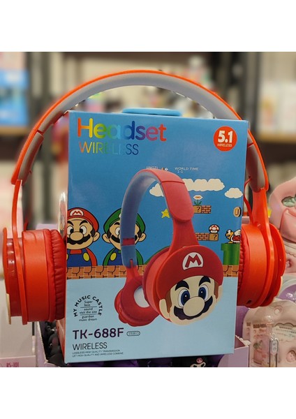 Kablosuz Kulaklık Super Mario Figürlü