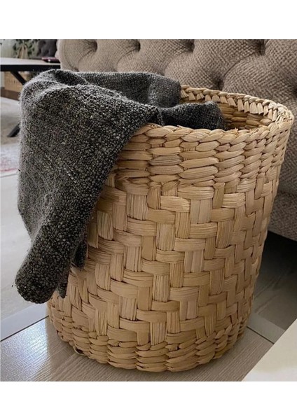 Dekoratif Doğal Çok Amaçlı Hasır Sepet Organizer