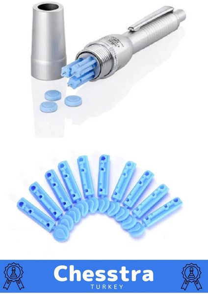 Özel Tüm Kalemlerle Uyumlu Şeker Parmak Delme Profesyonel Hacamat Kalem Iğnesi 200 Adet modelleri