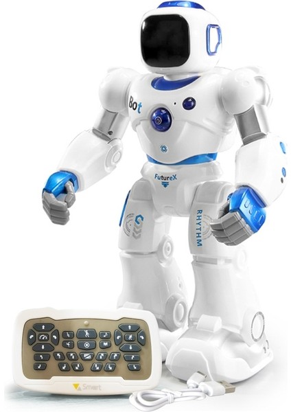 Uzaktan Kumandalı Interaktif Müzikli Şarjlı Eğitici, Eğitici Eğlendirici Akıllı Büyük Robot