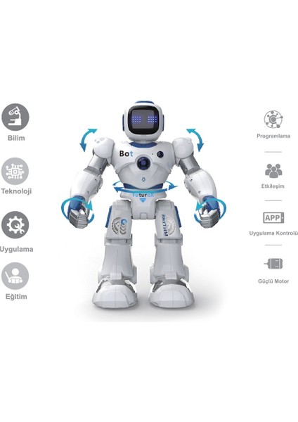 Uzaktan Kumandalı Interaktif Müzikli Şarjlı Eğitici, Eğitici Eğlendirici Akıllı Büyük Robot