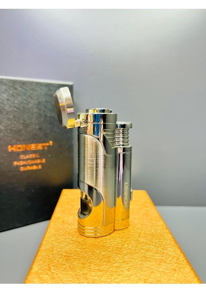 Çift Torch Pürmüz Alevli Puro Delicili Premium Puro Çakmağı