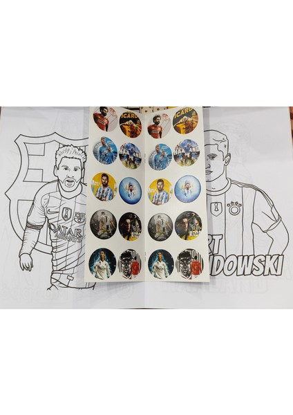 4 Adet Stickerli Boyama Kitabı (Frozen,labubu,arabalar,futbolcular Figürlü)