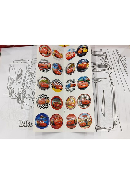 4 Adet Stickerli Boyama Kitabı (Frozen,labubu,arabalar,futbolcular Figürlü)