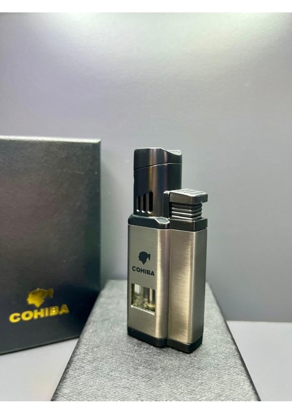 Çift Torch Pürmüz Alevli Puro Delicili Premium Puro Çakmağı