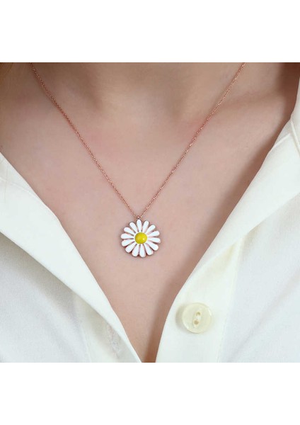 Gümüş Papatya Kadın Kolye fiyatları