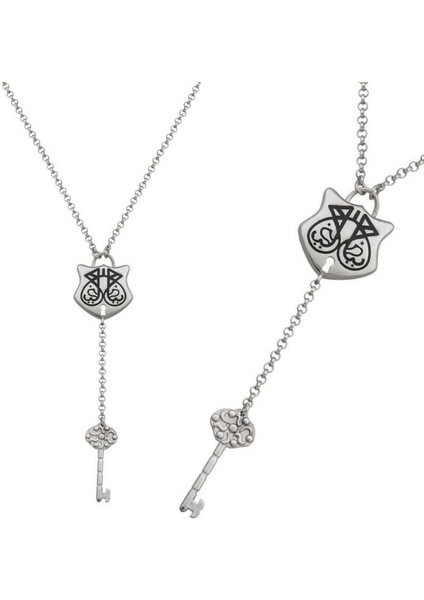 Gümüş Ya Fettah Yazılı Kadın Kolye