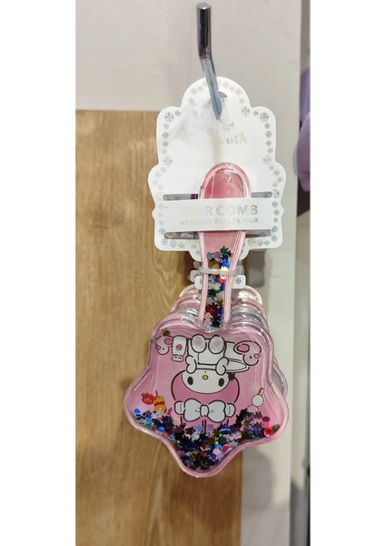 My Melody Figürlü Pullu Kız Çocuk Tarak Fırça