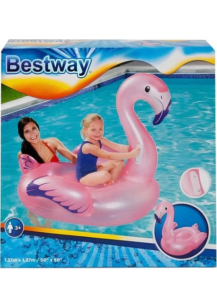 Bestway Tutmalı Flamingo Binici 127 x 127 cm