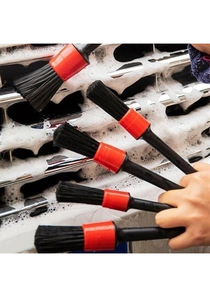Buffer® Yumuşak Kıllı Iç ve Dış Temizlik Için 5+1 Detaylı Araç Oto Temizlik Bakım Fırça Seti