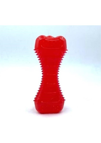 Köpekler Için Diş Kaşıma Oyuncağı Tırtıklı Yapıda Plastik Dumbell modelleri