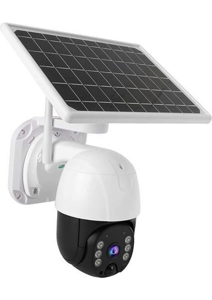 Buffer® Solar Panelli Su Geçirmez Gece Görüş Destekli Wifi Bağlantılı Güvenlik Kamerası