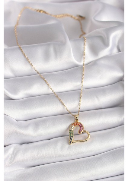 316L Çelik Gold Renk Zincir Zirkon Taşlı Yusufçuk Model Kadın Kolye fiyatları