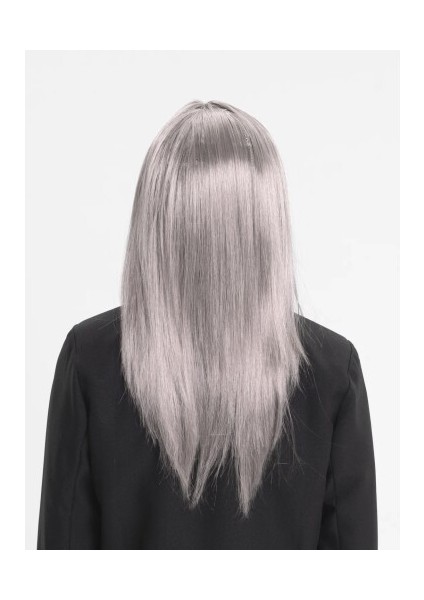Platin Gri Gümüş Uzun Parti Peruğu fiyatları