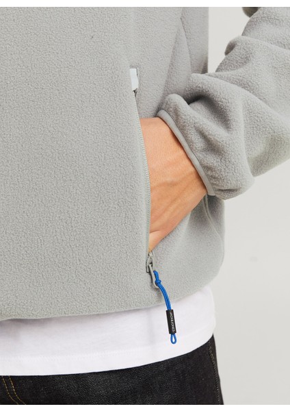 Gri Erkek Mont 12269417_JJTHEO Fleece Jacket fırsatları