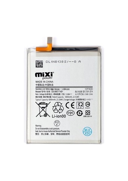 Samsung M31S Uyumlu Yüksek Kapasiteli Batarya