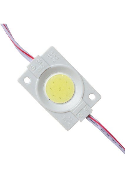 12V Kasalı Kapaksız 30X45 mm Beyaz Yuvarlak Cob LED