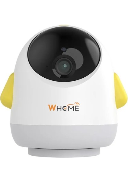 Yapay Zeka Destekli 360° Gece Görüşlü Sarı Wifi Bebek Güvenlik Kamerası (4835)