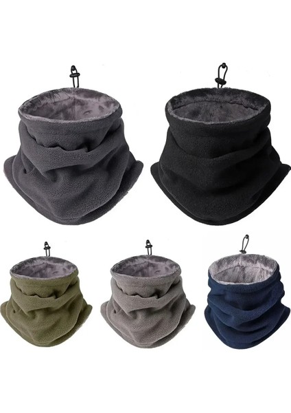 Kış Sıcak Kayak Maskesi Erkek Bandana Polar Boyunluk Tozluk Rüzgar Geçirmez Atkı Kamp Yürüyüş Balaclava Balıkçılık Bisiklet Yüz Maskesi (Yurt Dışından)