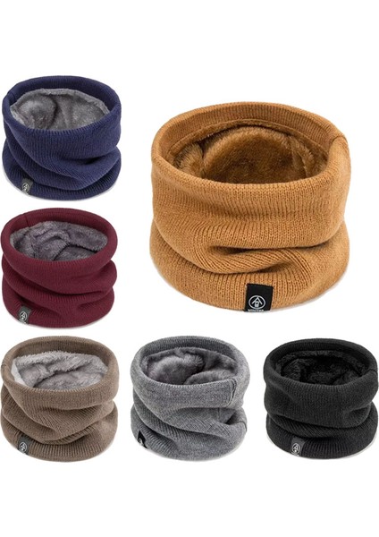 Moda Yumuşak Örme Boyun Isıtıcı Spor Atkı Kadın Erkek Yüz Örtüsü Kış Paten Koşu Sıcak Atkılar Kalın Soğuk Geçirmez Yaka (Yurt Dışından)