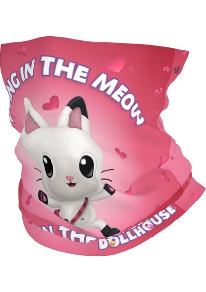 Gabbys Dollhouse Gabby Cats Bandana Boyunluk Yürüyüş Koşu Erkekler Kadınlar Sarma Atkı Cakey Kedi Balaclava Isıtıcı (Yurt Dışından)