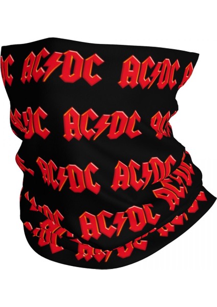 Özel Ac Dc Hells Bells Kış Kafa Bandı Boyun Isıtıcısı Erkek Kadın Kayak Avcılık Tüp Atkı Rock Yüz Bandanası Boyunluk (Yurt Dışından)